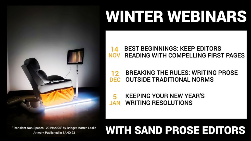 SAND Winter Webinars